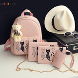 Girls 5 Piece Leather Backpack Bag Set - 3 Colors!