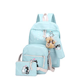 Girls 5 piece Canvas Backpack Bag Set - 6 Colors!